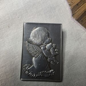 Vintage Wendell August Forge Remembrance Angel Brooch Pin Hand Forged Aluminum